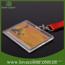 Free Sample hard plastic id card holder lanyard for worker